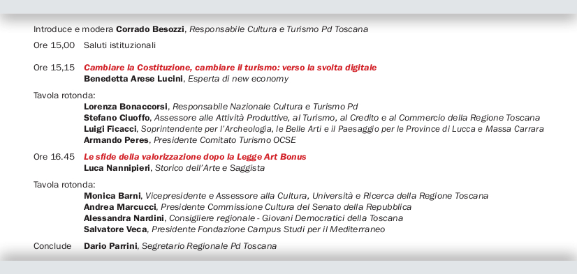 invito Cultura e turismo tra riforme e innovazione - retro